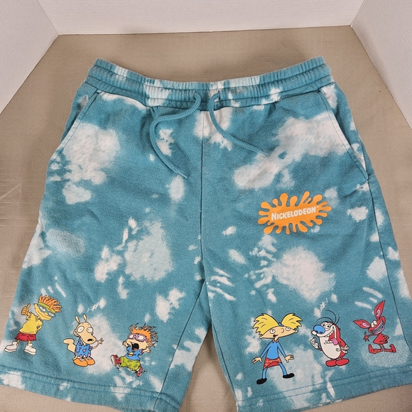 Nickelodeon Other - Nickelodeon Blue Tie-Dye Character Shorts
